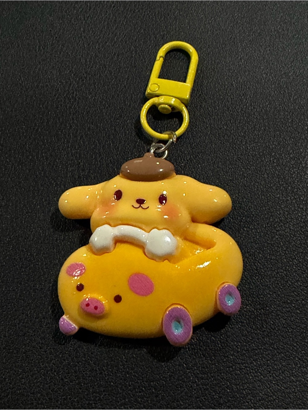 Cute Yellow Character Keychain Charm